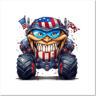 4th of July Monster Truck #3 Posters and Art